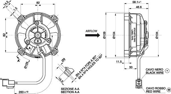 WENTYLATOR OSIOWY SPAL SSĄCY 12V VA32-A101-62A SUMIT (96 MM)