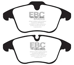 DP41911R Klocki hamulcowe YELLOWSTUFF EBC Brakes Jaguar XF X250 XF Sportbrake XJ6 XJ8 XK Jaguar XF XJ8 XK8 S-Type Volvo S60 V60 SType XJ8 VP