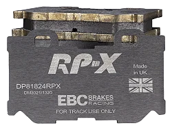 DP81824RPX Sportowe klocki hamulcowe RP-X Racing EBC Brakes Infiniti FX30D FX37 FX50 G37 M30D M35h M37 Q50 Q50 Hybrid Q60 Q60 Coupe Q70 QX70 Nissan 370Z 370Z Nismo Infiniti FX50 G37 M37 M56