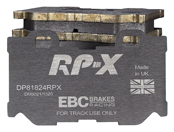 DP81824RPX Sportowe klocki hamulcowe RP-X Racing EBC Brakes Infiniti FX30D FX37 FX50 G37 M30D M35h M37 Q50 Q50 Hybrid Q60 Q60 Coupe Q70 QX70 Nissan 370Z 370Z Nismo Infiniti FX50 G37 M37 M56