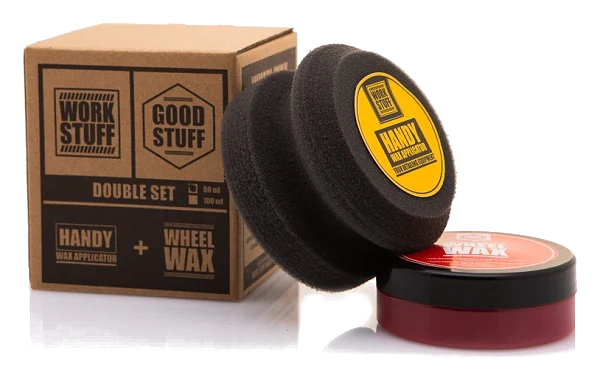 GOOD STUFF Wheel Wax 50ml + Handy Wax Applicator wosk do ochrony felg i efektu hydrofobowego