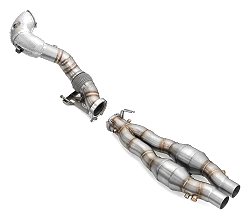 Downpipe AUDI RS3 8Y 2.5 TFSI with heat shield with Silencer - PROM.RS3/8Y/S-1