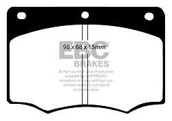 DP296 Klocki hamulcowe ULTIMAX2 EBC Brakes Ford Ford COMMERCIAL GINETTA G20 Cortina Mk3 Estate Granada Mk2 Estate Granada Mk2 Saloon P100 PickUp