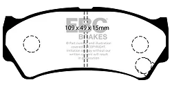 DP1299 Klocki hamulcowe ULTIMAX2 EBC Brakes Suzuki Alto Baleno