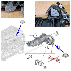 Zestaw do usunięcia układu EGR w silnikach BMW N47 N47S 2.0 Diesel - EDEL_7+ZKOL2