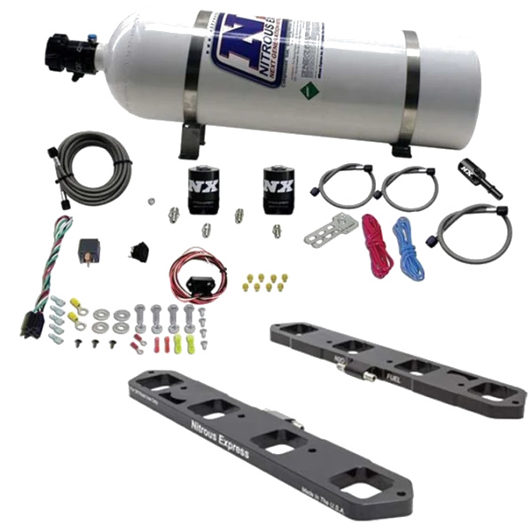 Direct Port Plate System Nitrous Express NX 20958-15 for 5.7 6.1 6.4L Hemi w/15lb Bottle