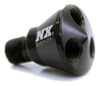 3 Port Showerhead Dist Block Black Nitrous Express NX 15018