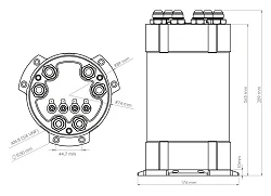 Nuke Performance 2G Fuel Surge Tank 3 litry do wewnętrznych pomp paliwa