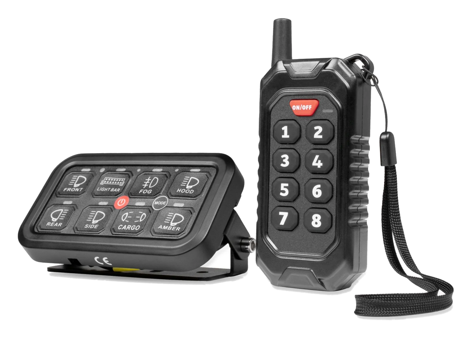Panel przełączników Purelux Multi-switch Dashboard Controller Bluetooth RF 8 przycisków 12V 24V