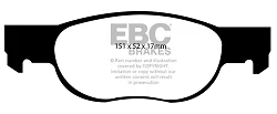 DP1336 Klocki hamulcowe ULTIMAX2 EBC Brakes Fiat Punto Fiat COMMERCIAL Punto Van Lancia Y