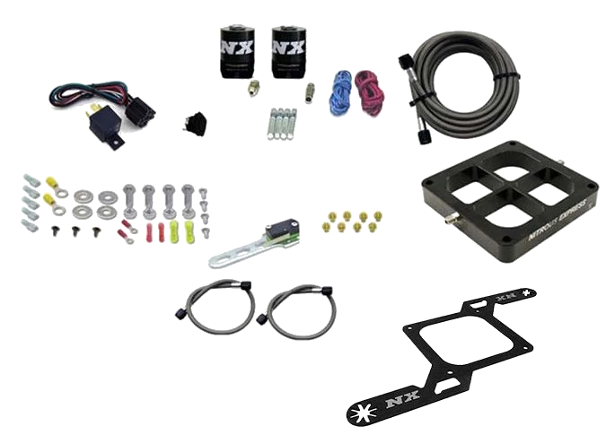 4500 Billet Crossbar Plate System Single Stage 250-750Hp without Bottle Nitrous Express NX 63870-00