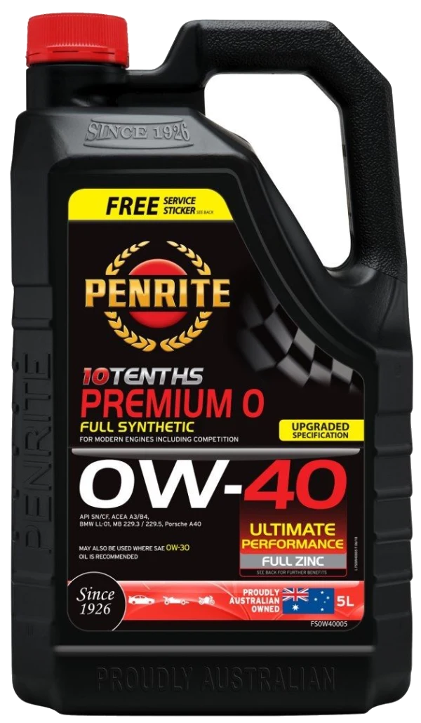 Olej silnikowy Penrite 10 Tenths Premium 0 0W40 Full Synthetic 5L