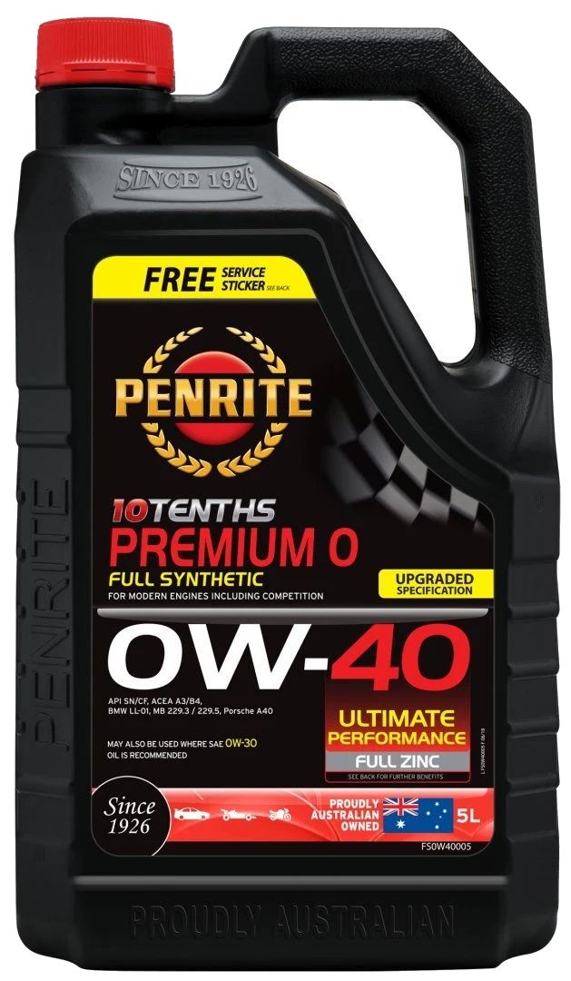 Olej silnikowy Penrite 10 Tenths Premium 0 0W40 Full Synthetic 5L