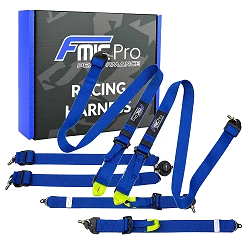 Pasy sportowe FMIC.Pro FIA 2031 8853-2016 6-punktowe 2"x 2" Niebieskie