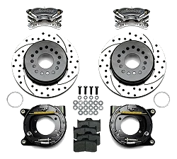 Wilwood 140-7141-DP Forged Dynalite Zestaw hamulcowy tylny 12.19 wiercony polerowany