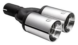 Uniwersalna końcówka tłumika okrągła 80mm długość 200mm średnica montażowa 55mm - N2-61/55
