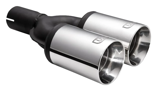 Uniwersalna końcówka tłumika okrągła 80mm długość 200mm średnica montażowa 55mm - N2-61/55