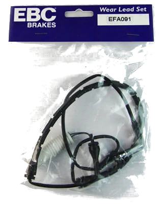 EFA091 Czujnik zużycia klocków hamulcowych EBC Brakes BMW 7 Series E65 730 7 Series E65 735 7 Series E65 740 7 Series E65 745 7 Series E65 750 7 Series E65 760 7 Series E66 730 7 Series E66