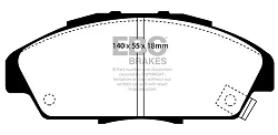 DP818 Klocki hamulcowe ULTIMAX2 EBC Brakes Honda Accord CB7 Ascot