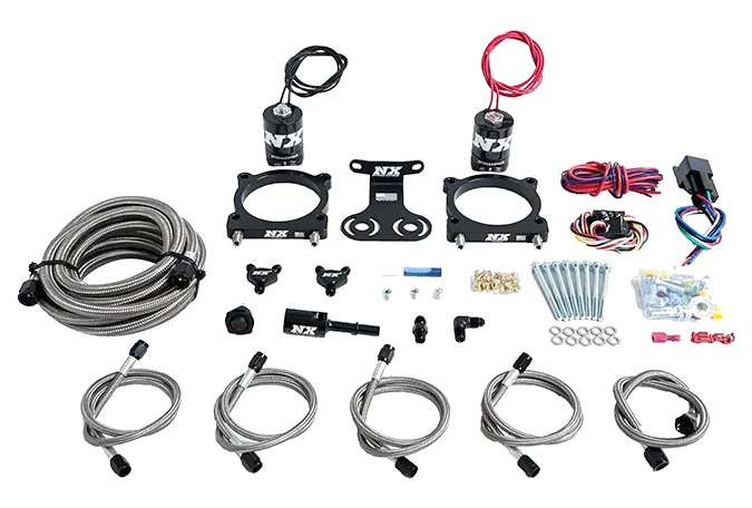 Dual Throttle Body Plate System without Bottle for Ford Mustang 5.0L 2024+ Nitrous Express NX 20964-00