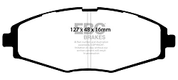 DP1212 Klocki hamulcowe ULTIMAX2 EBC Brakes Chevrolet Matiz Daewoo Lanos Matiz