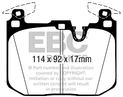DP42360R Klocki hamulcowe YELLOWSTUFF EBC Brakes BMW M2 F87 M2 Competition F87 M3 F80 M3 Competition F80 M3 CS F80 M4 F82 M4 Competition F82 M4 CS F82 BMW M2 M3 F80 M4 F82 M2 Competition