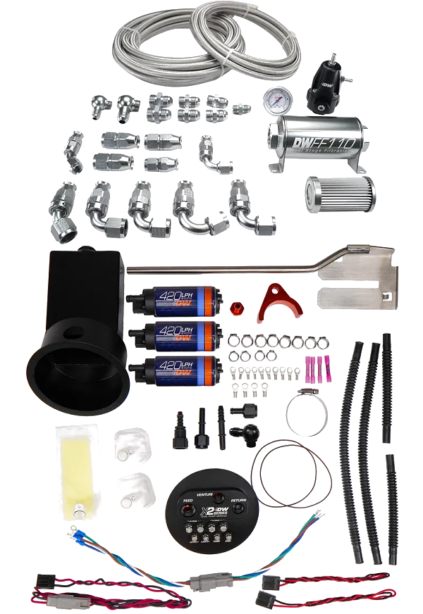Moduł Surge X2 z pompami DW420 i zestawem PTFE DeatschWerks Nissan Silvia Skyline 1994-2002