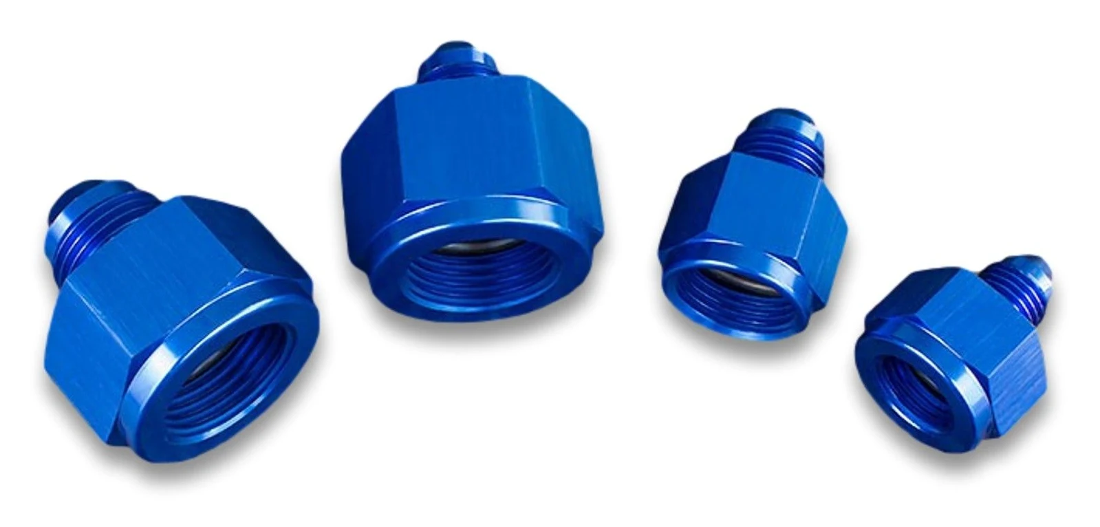 AN10 AN6 JIC Nypel adapter redukcyjny prosty żeńsko męski Niebieski