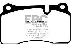 DP41922R Klocki hamulcowe YELLOWSTUFF EBC Brakes Land Rover Range Rover L322 Range Rover Sport L320 Land Rover Range Rover Range Rover Sport