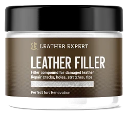 Leather Expert Leather Filler White biała elastyczna szpachla do naprawy ubytków i pęknięć w skórze 50ml