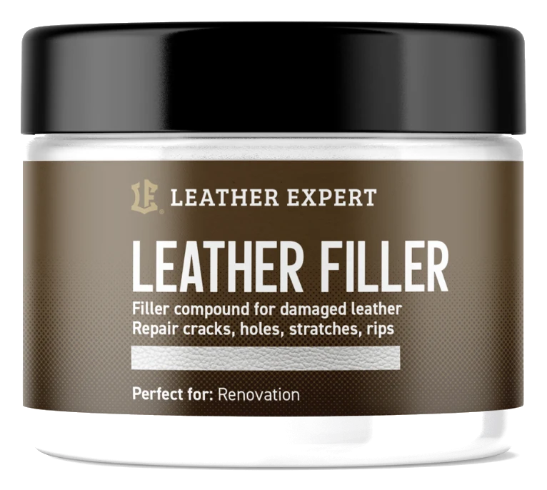 Leather Expert Leather Filler White biała elastyczna szpachla do naprawy ubytków i pęknięć w skórze 50ml