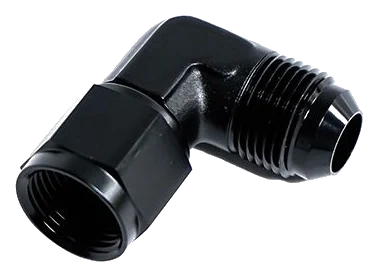 AN10 Male x Female 90" Swivel Black Nitrous Express NX 16399-90