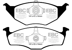 DP1433 Klocki hamulcowe ULTIMAX2 EBC Brakes Volkswagen Lupo