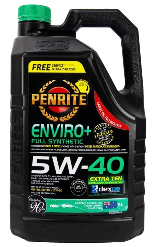 Olej silnikowy Penrite Enviro + 5W40 Full Synthetic 5L