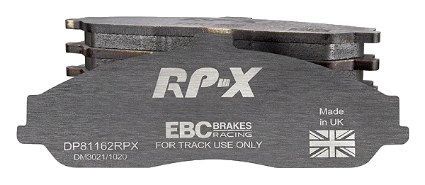 DP81162RPX Sportowe klocki hamulcowe RP-X Racing EBC Brakes AC MK VI Cadillac XLR Chevrolet Corvette C5 Corvette C5 Z06 Corvette C6 Corvette C6 Z51 Opel Monaro Pontiac GTO VAUXHALL Monaro Ca