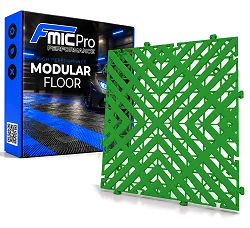 Podłoga modułowa panelowa FMIC.Pro do garażu warsztatu 40x40cm 30mm Zielony