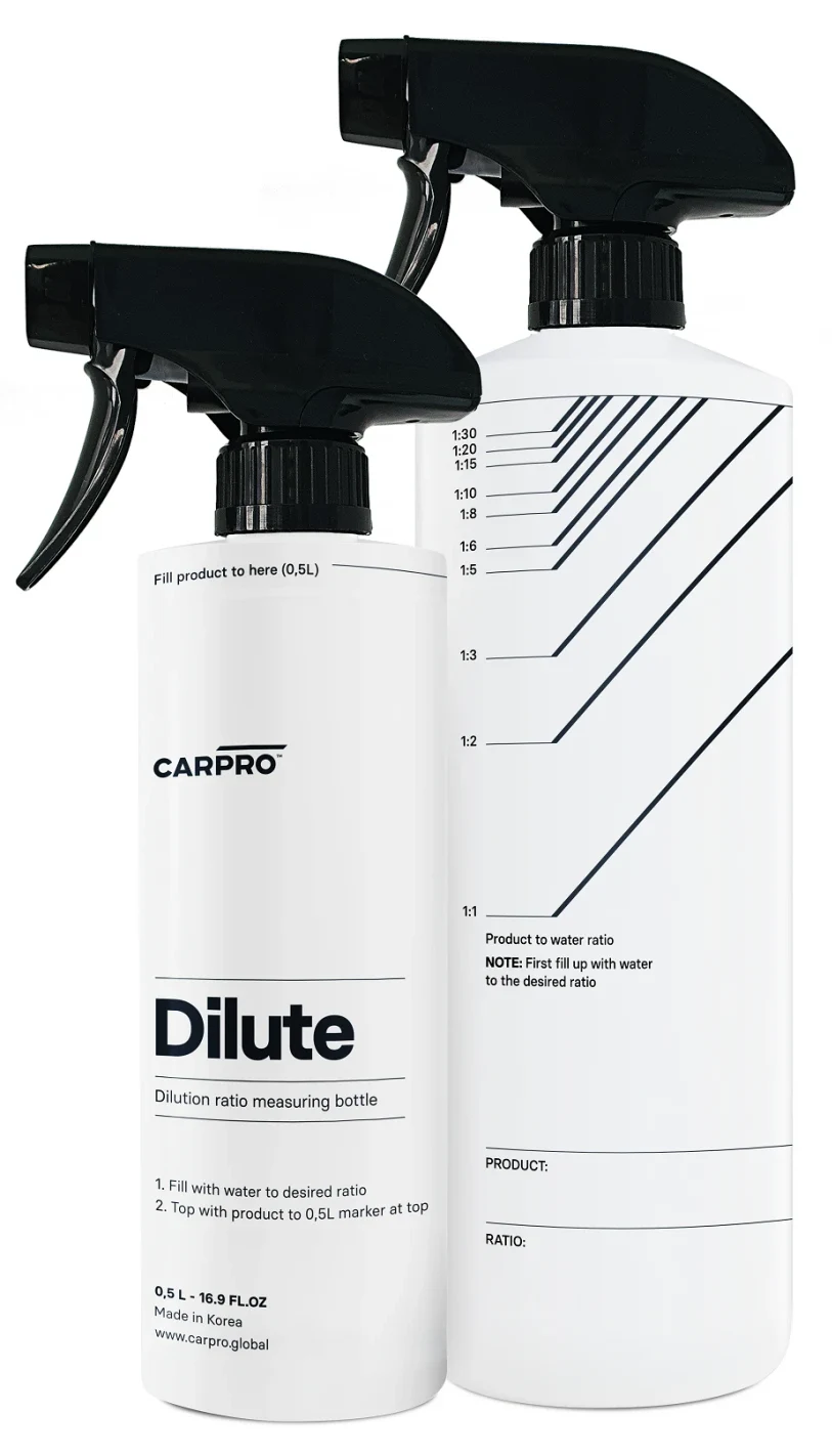CAR PRO Dilute butelka na rozcieńczone produkty ze skalą rozcieńczenia 500ml 0,5l