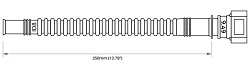 Nuke Performance Pre-Assembled In Tank Fuel Hose with SAE Quick Connect 350mm SAE 9.49 180" to ID8