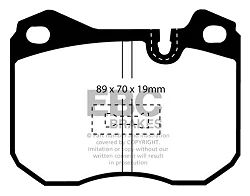 DP4345R Klocki hamulcowe YELLOWSTUFF EBC Brakes Porsche 924 928 944 Porsche 924 928 944