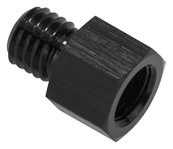 1/8 NPT M10x1.25 Końcowka prosta adapter redukcyjny żeńsko męski Czarny