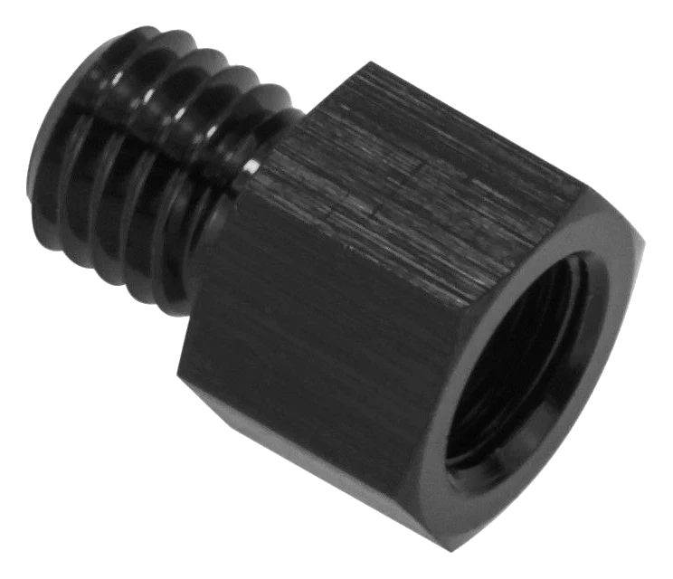 1/8 NPT M10x1.25 Końcowka prosta adapter redukcyjny żeńsko męski Czarny