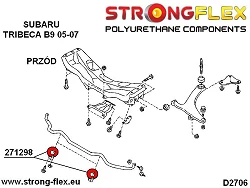 271298A: Tuleja stabilizatora przedniego 25mm SPORT Subaru Tribeca B9