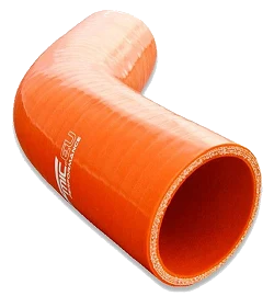 Kolanko silikonowe 45' 76mm Pomarańczowy
