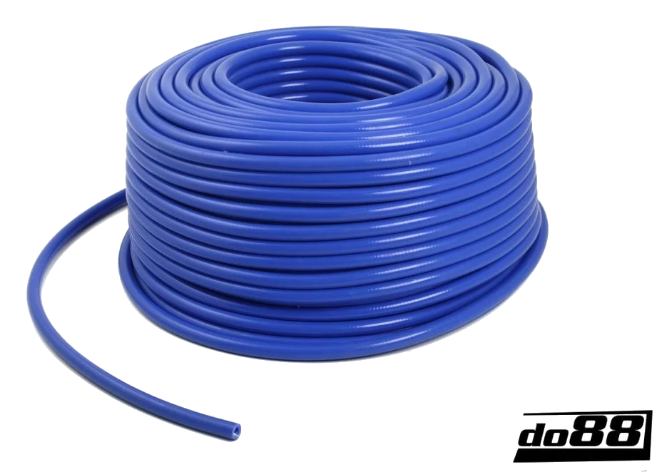 Wąż silikonowy wzmocniony niebieski 0,43" (11mm)