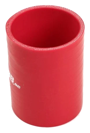 Wąż silikonowy czerwony łącznik 3" (76mm)