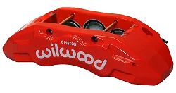 Zacisk hamulcowy 6 tłoczkowy Wilwood 120-14599 TX6R Prawy Czerwony
