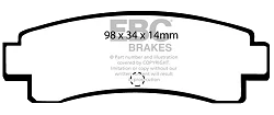 DP682 Klocki hamulcowe ULTIMAX2 EBC Brakes Nissan Sunny B12 Sunny N13 Sunny B12 ZX Sunny N13 GTi