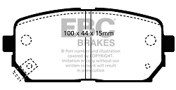 DP1810 Klocki hamulcowe ULTIMAX2 EBC Brakes KIA Carens