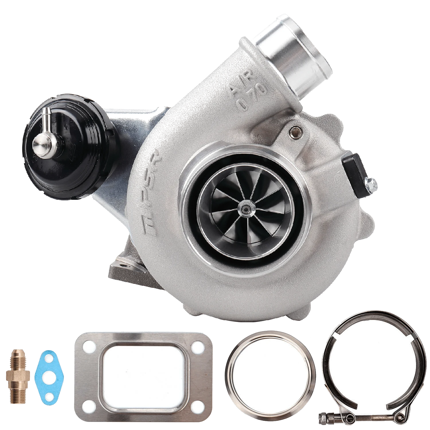 Turbosprężarka Pulsar PSR 5449G 660HP .72 T25 Wlot 3" V-Band Wylot IWG 12-14psi Łożyska Kulkowe