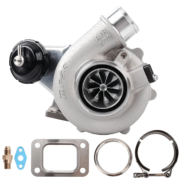 Turbosprężarka Pulsar PSR PTG 4849G 550KM .72 T25 V-Band Wlot 3" V-Band Wylot IWG 12-14psi Łożyska kulkowe